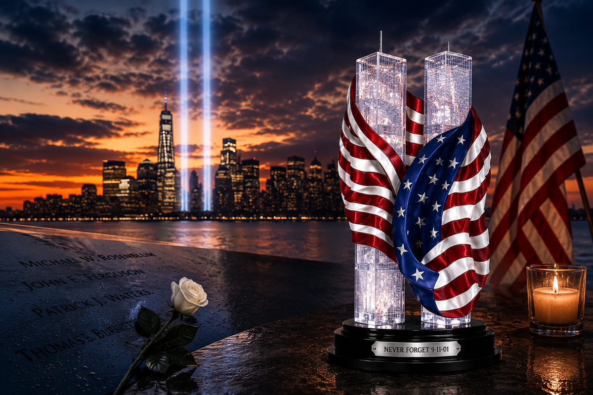 💥Patriotic Sculptures In Remembrance Of September 11