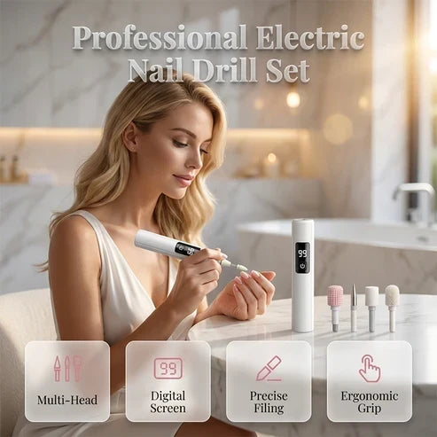 ⏰️Flash Sale 50% OFF💥Professional Ultra-Safe LED Electric Nail Grinder